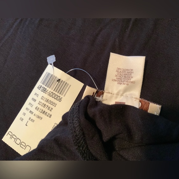 Arden B sexy maxi dress with criss cross back, black/teal - Picture 8 of 9